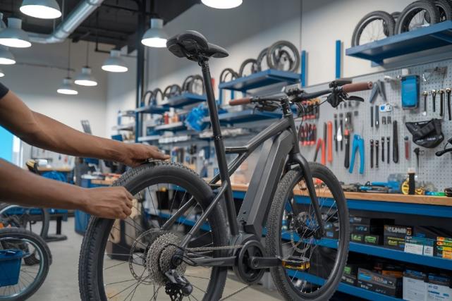 Vélo dans un atelier