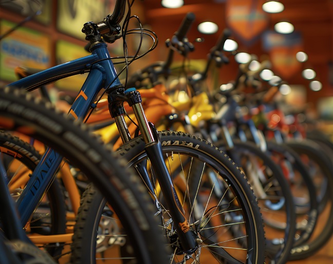 Différents vélos neufs